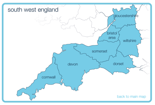 Gefühl Vorderseite Sehvermögen Counties In South West England Funkeln